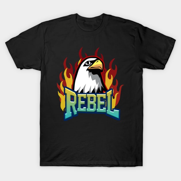 rebel eagle T-Shirt by pinoyart08